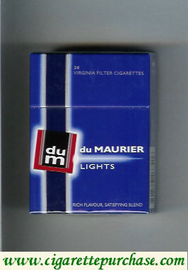 Du Maurier Lights Blue Modern Design cigarettes hard box